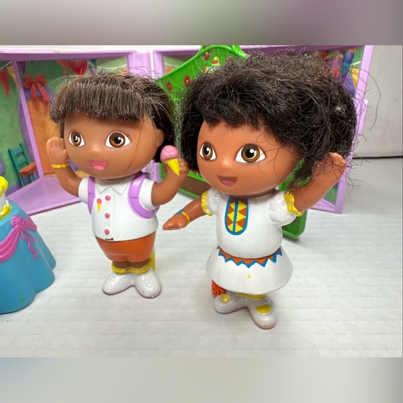 2003 Mattel Dora the Explorer toy figure or cake topper plastic Birthday box - Picture 6 of 15